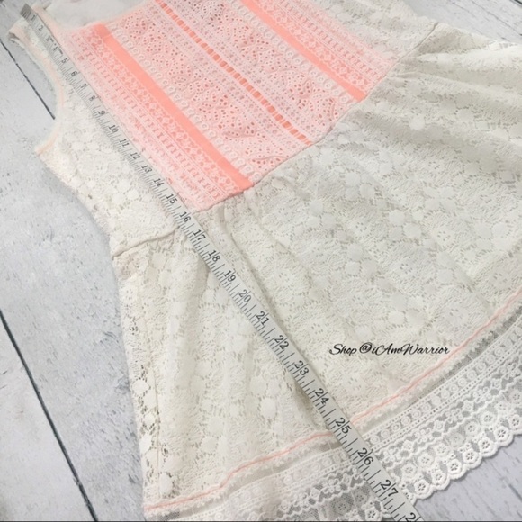 Anthropologie {One September} sleeveless lace peplum top *shop@iamwarrior - Picture 6 of 9